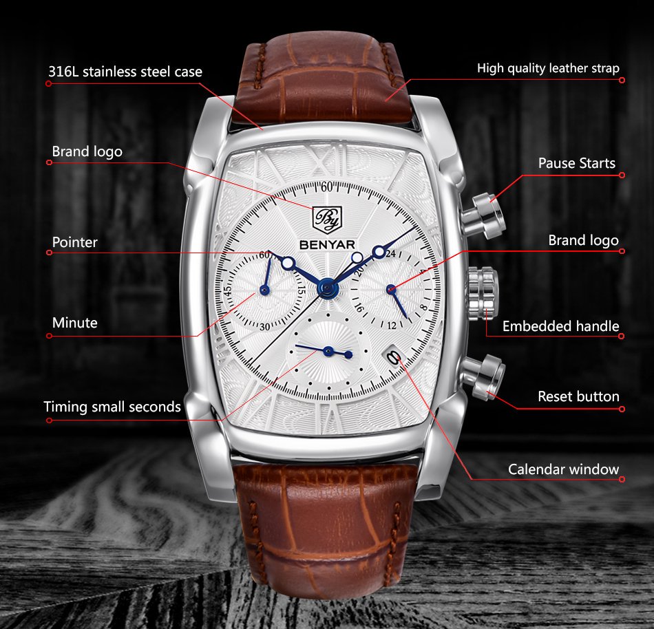 Relogio Masculino Mens Watches - مراجعة Luxury Watch German وسعره