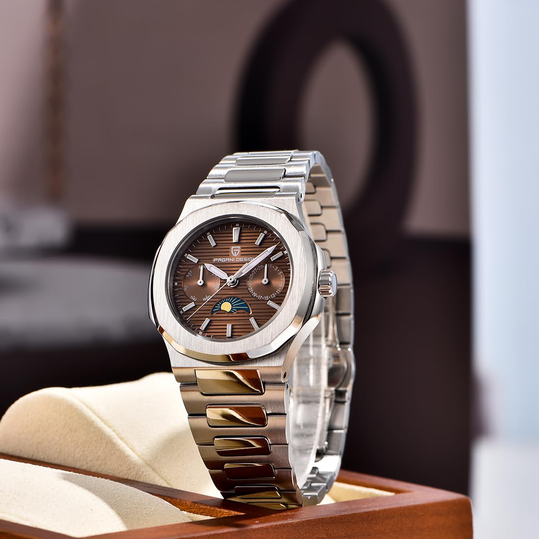 PAGANI DESIGN PD-1786 Quartz W - مراجعة Luxury Watch Moon Phase وسعره