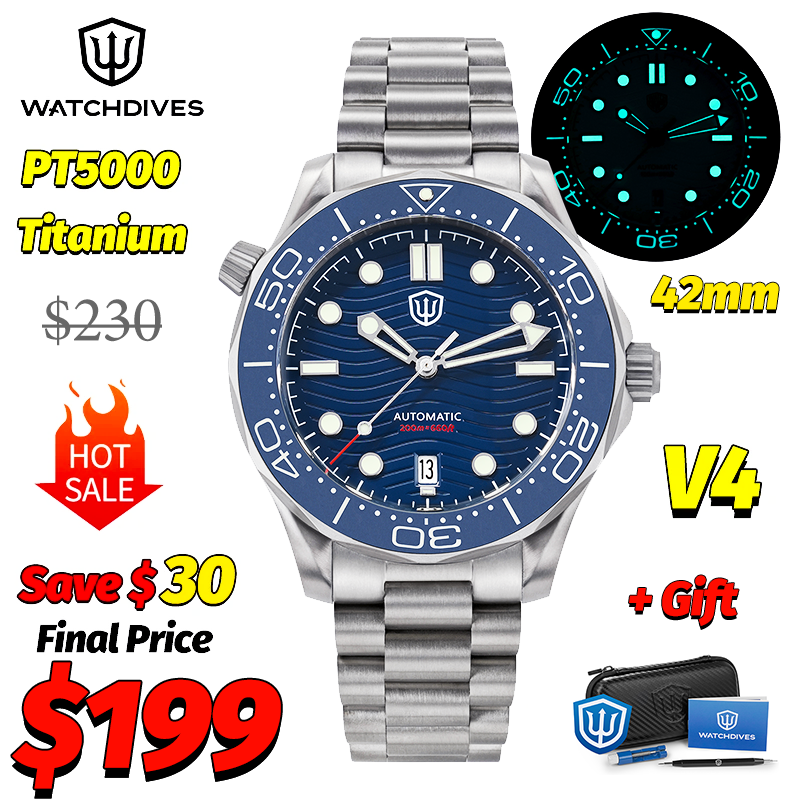 Watchdives WD007 V4 NTTD Mecha - مراجعة Luxury Watch And Bracelet وسعره