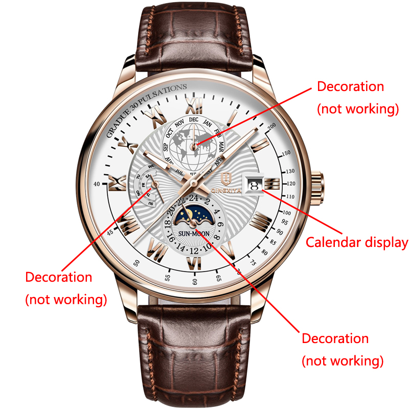QINGXIYA Brand Fashion Leather - مراجعة Luxury Watch And Price وسعره