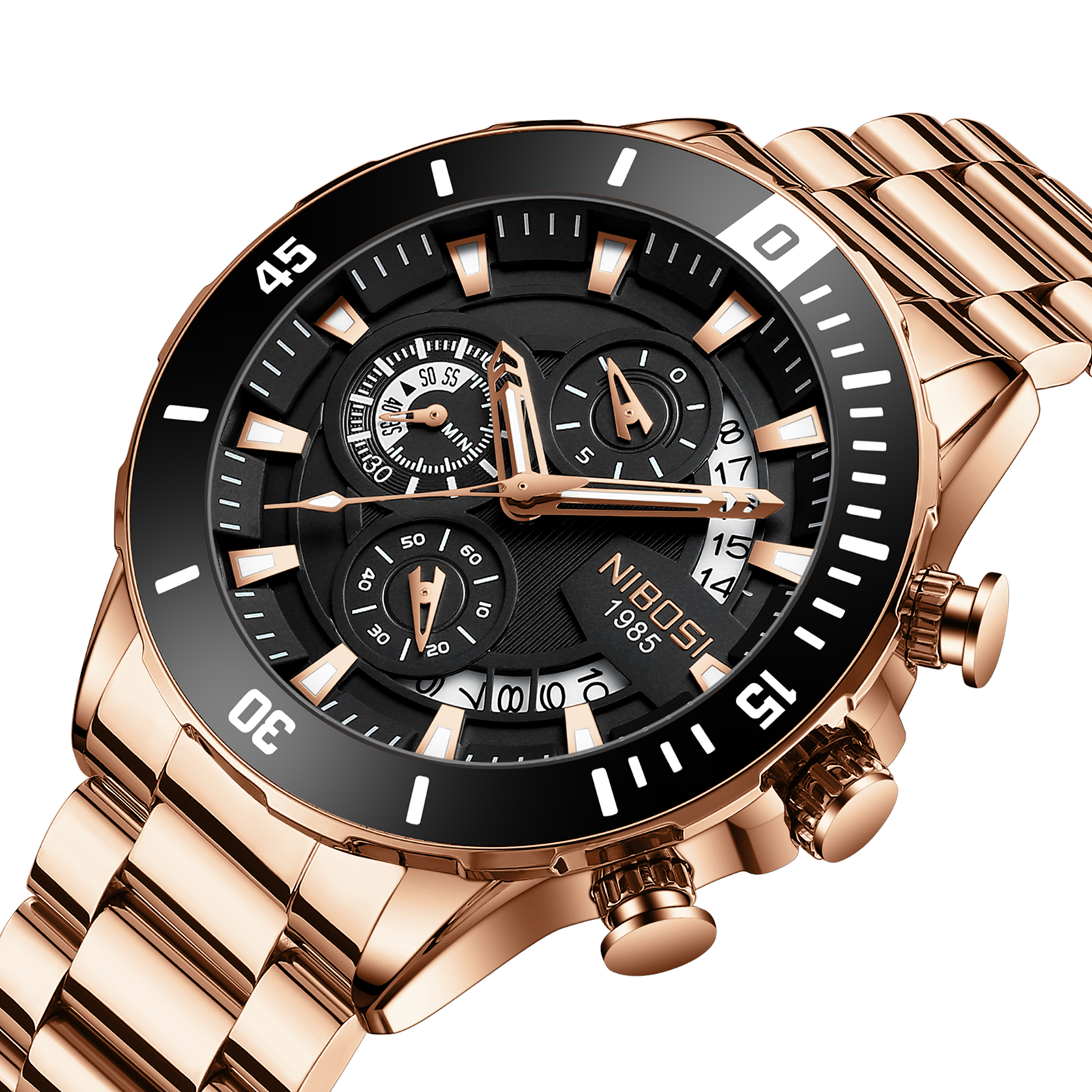 NIBOSI New Men's Watches Top B - مراجعة Luxury Watch Brands وسعره