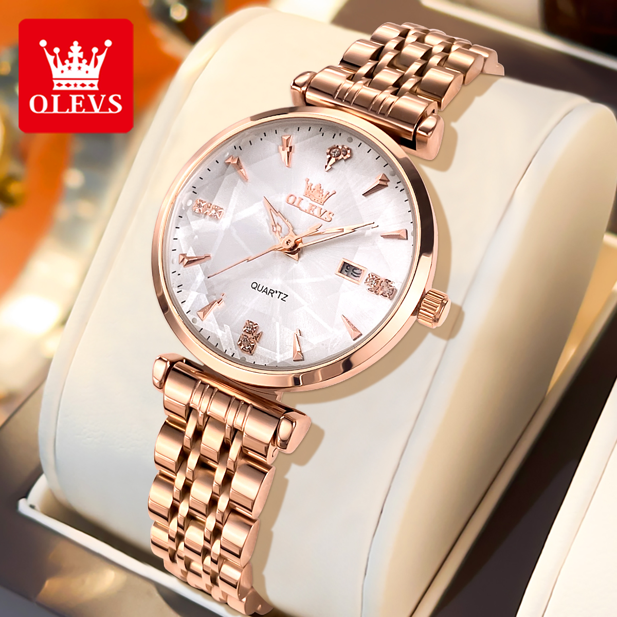 OLEVS 5536 Brand Beautiful Wom - مراجعة Luxury Watch Brands وسعره