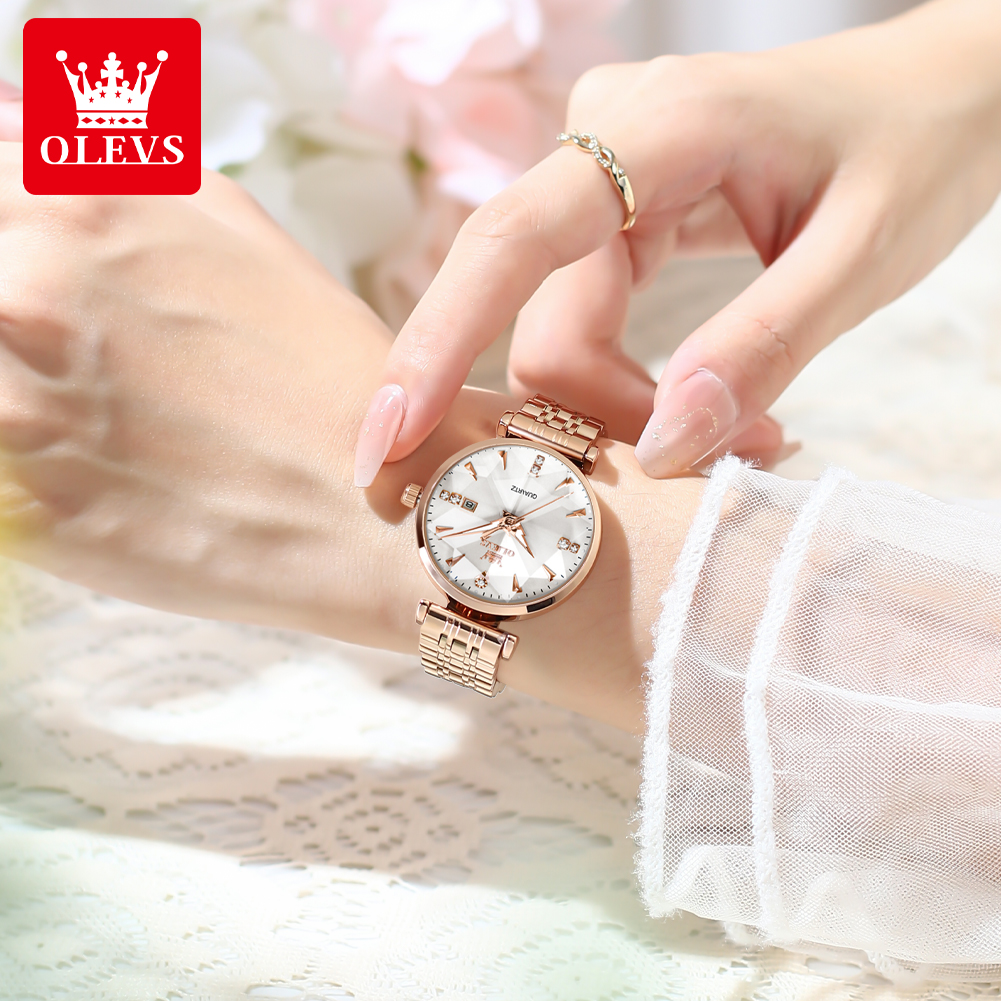 OLEVS 5536 Brand Beautiful Wom - مراجعة Luxury Watch Brands وسعره