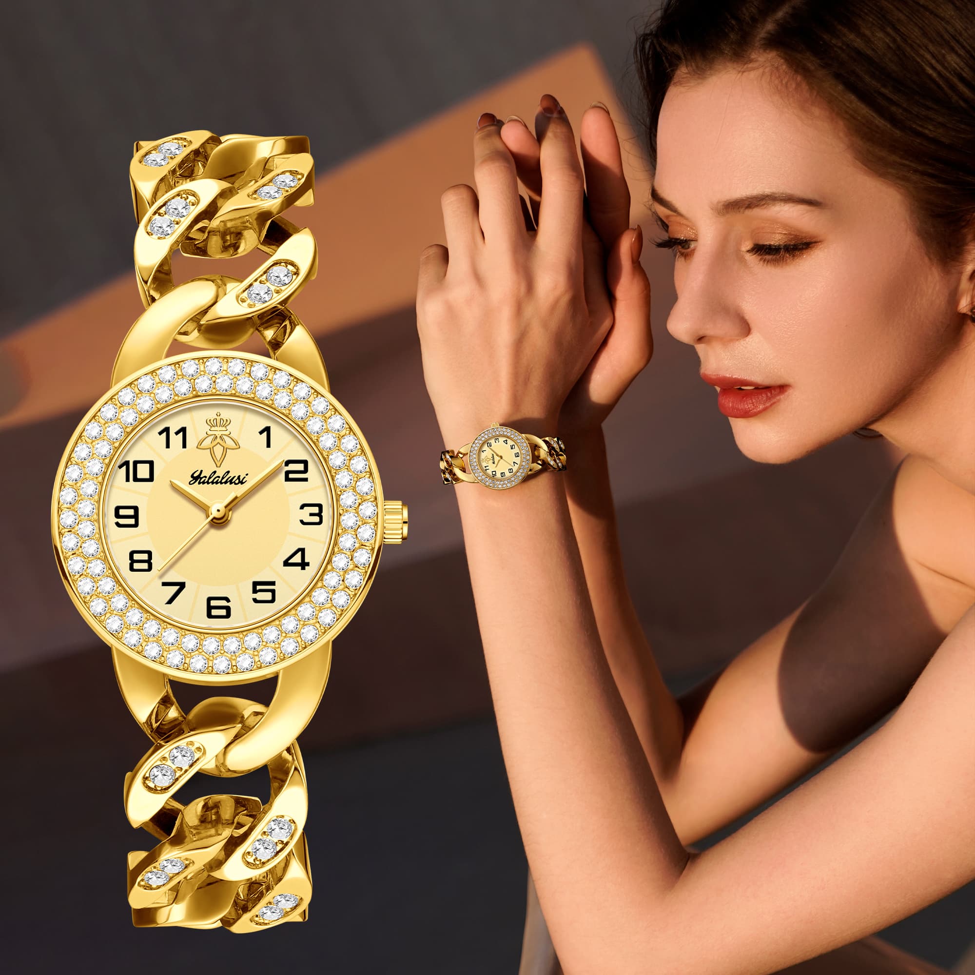 YaLaLuSi Stylish Ladies’ Luxur - مراجعة Luxury Watch List وسعره