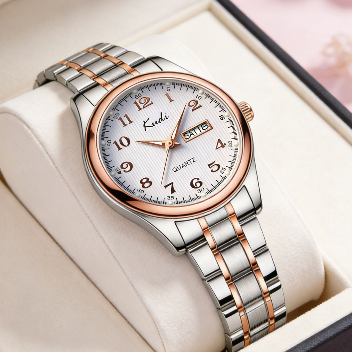 Business Trend Girls Watch Ste - مراجعة Luxury Watch Moon Phase وسعره