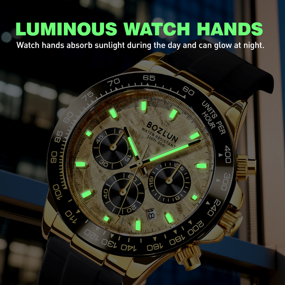 BOZLUN Luxury Movement Quartz  - مراجعة Luxury Watch List وسعره