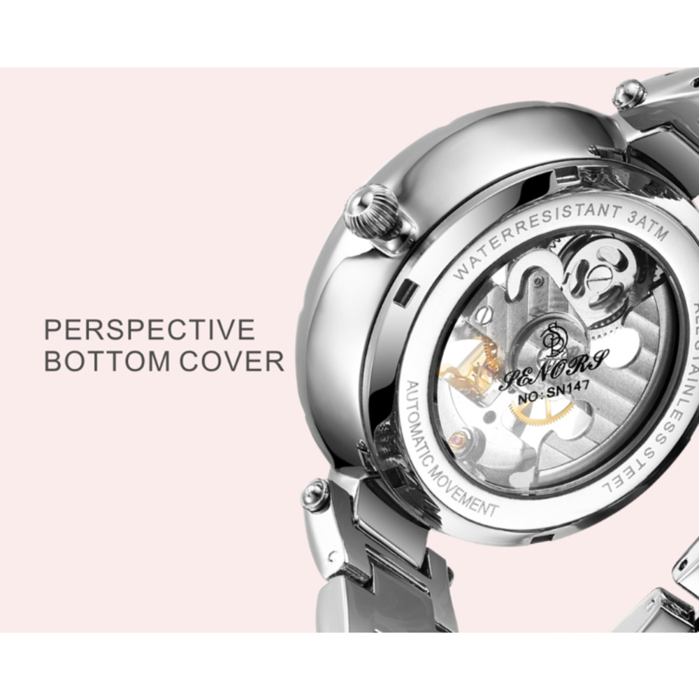 Luxury Women's Waterproof Skel - مراجعة Luxury Watch Moon Phase وسعره