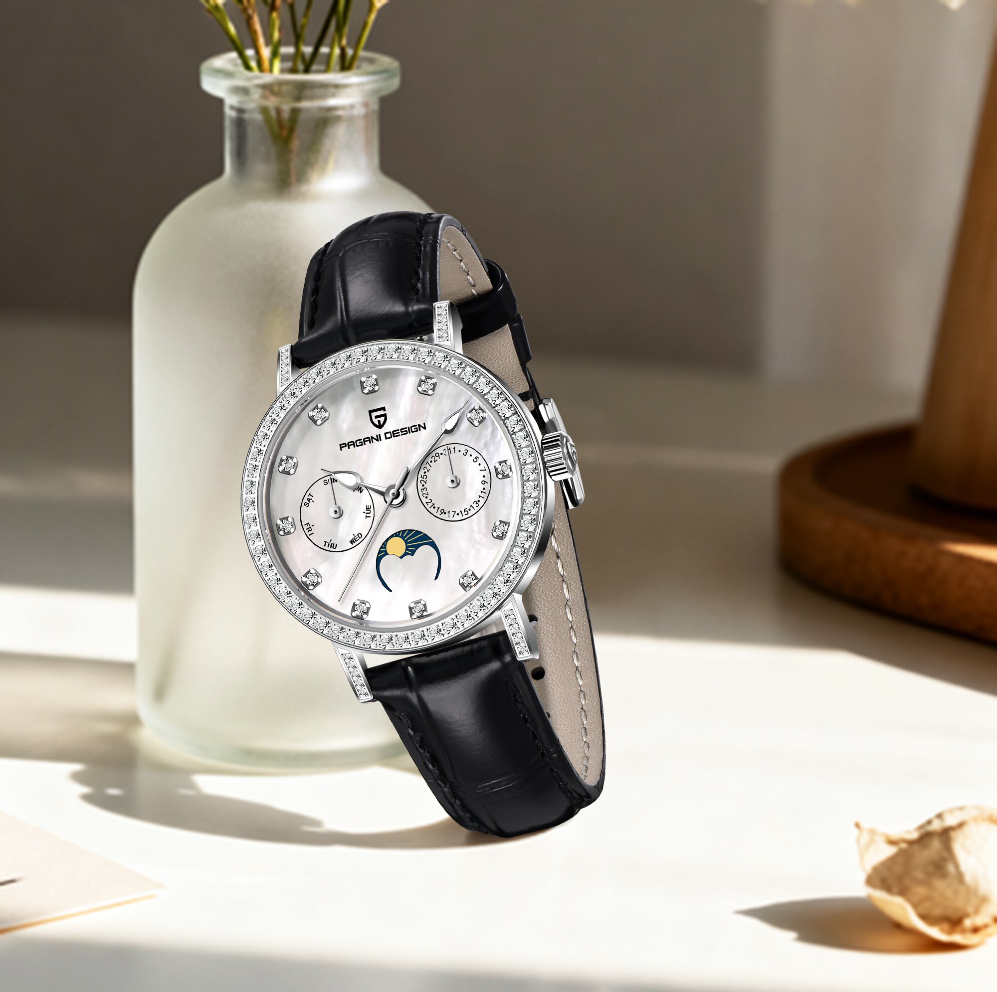 PAGANI DESIGN Elite Luxury Lad - مراجعة Luxury Watch Moon Phase وسعره