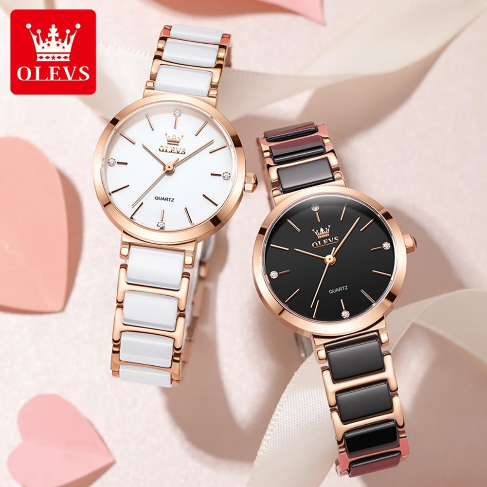 OLEVS Women Watch 5877 Luxury  - مراجعة Luxury Watch And Bracelet وسعره