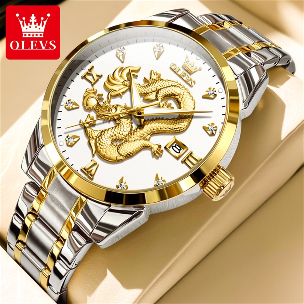 OLEVS Fashion China Loong Drag - مراجعة Luxury Watch China وسعره