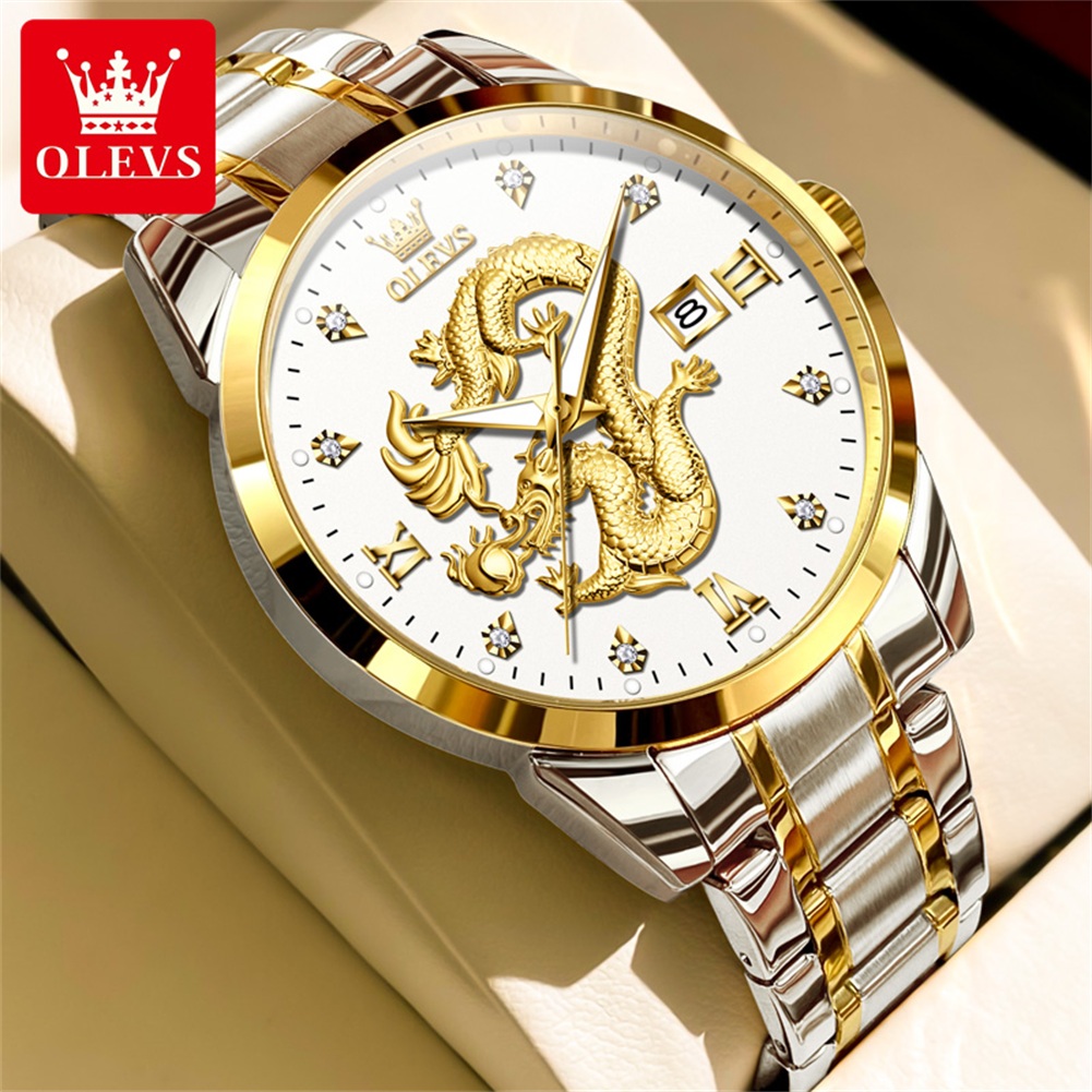 OLEVS Fashion China Loong Drag - مراجعة Luxury Watch China وسعره
