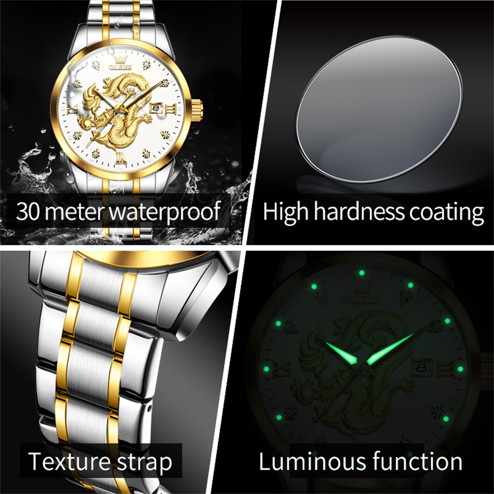 OLEVS Fashion China Loong Drag - مراجعة Luxury Watch China وسعره