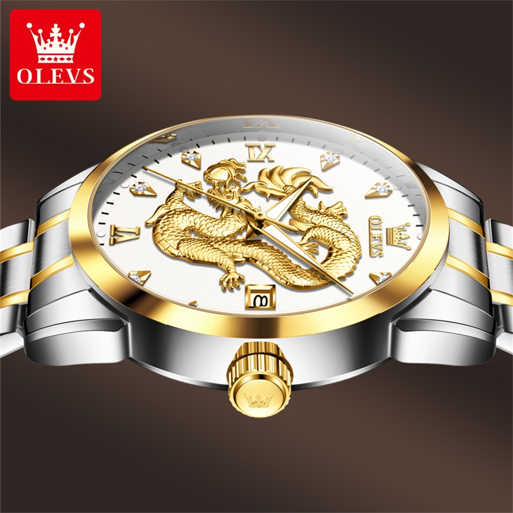 OLEVS Fashion China Loong Drag - مراجعة Luxury Watch China وسعره