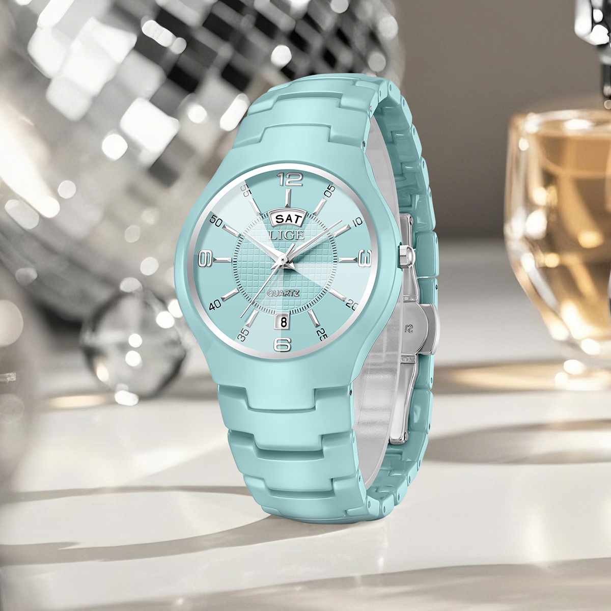 LIGE Luxury Elegant Quartz Wom - مراجعة Luxury Watch In Usa وسعره