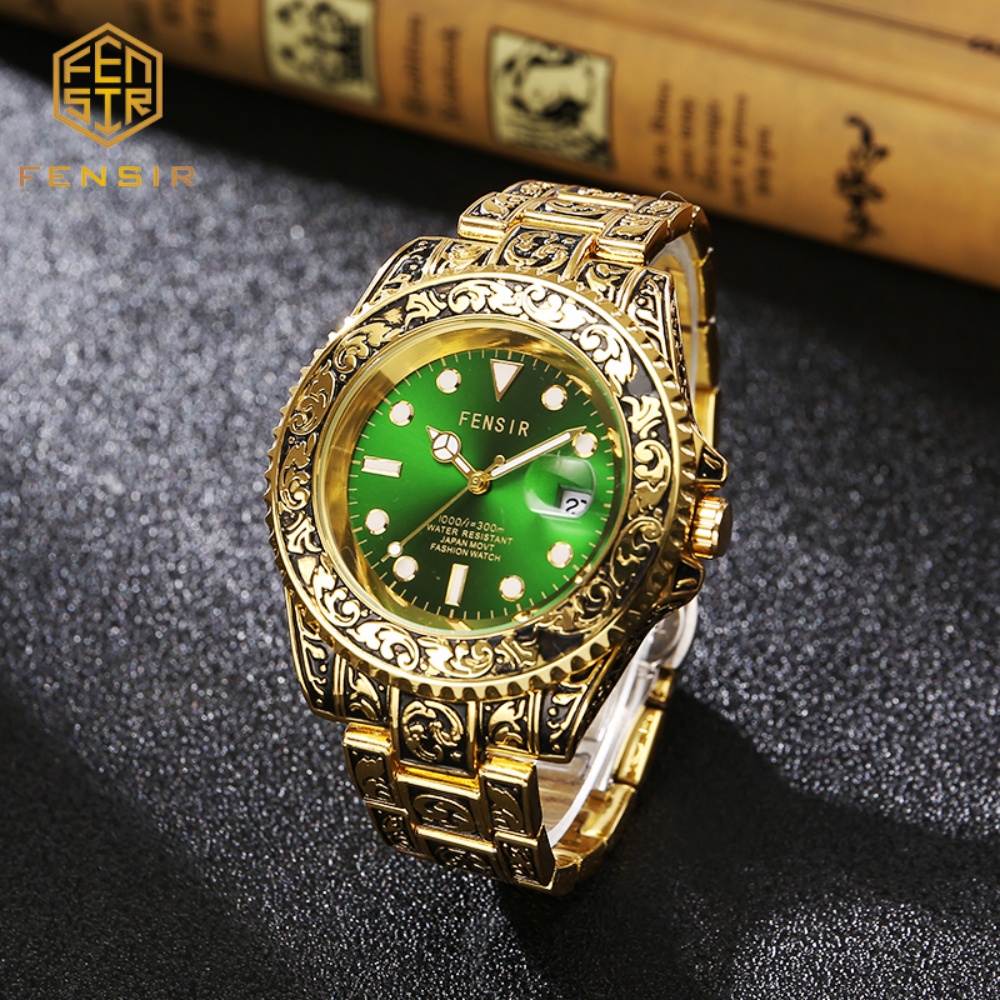 Vintage Embossed Men's Quartz  - مراجعة Luxury Watch And Price وسعره