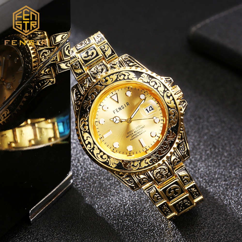 Vintage Embossed Men's Quartz  - مراجعة Luxury Watch And Price وسعره