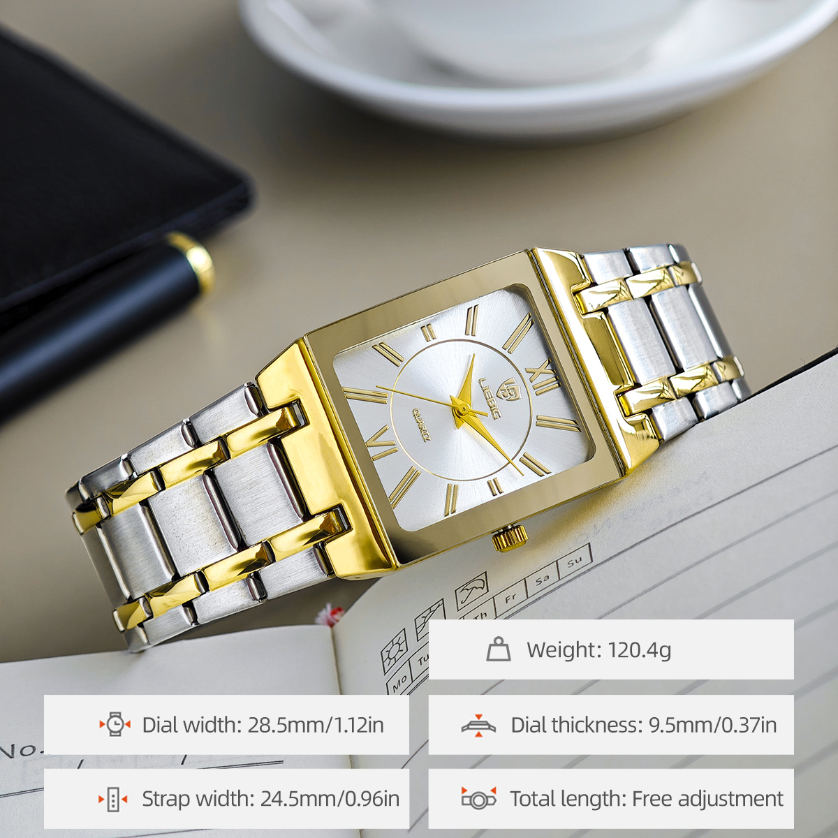 LIEBIG Luxury Quartz Wristwatc - مراجعة Luxury Watch List وسعره