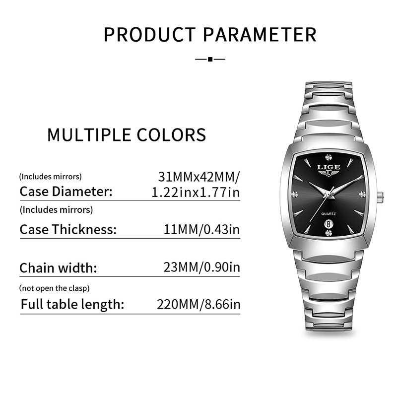 LIGE Watch women Business Luxu - مراجعة Luxury Watch And Bracelet وسعره