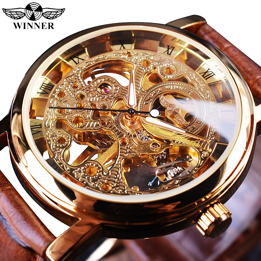 Winner Luxury Gold Skeleton Wa - مراجعة Luxury Watch And Price وسعره