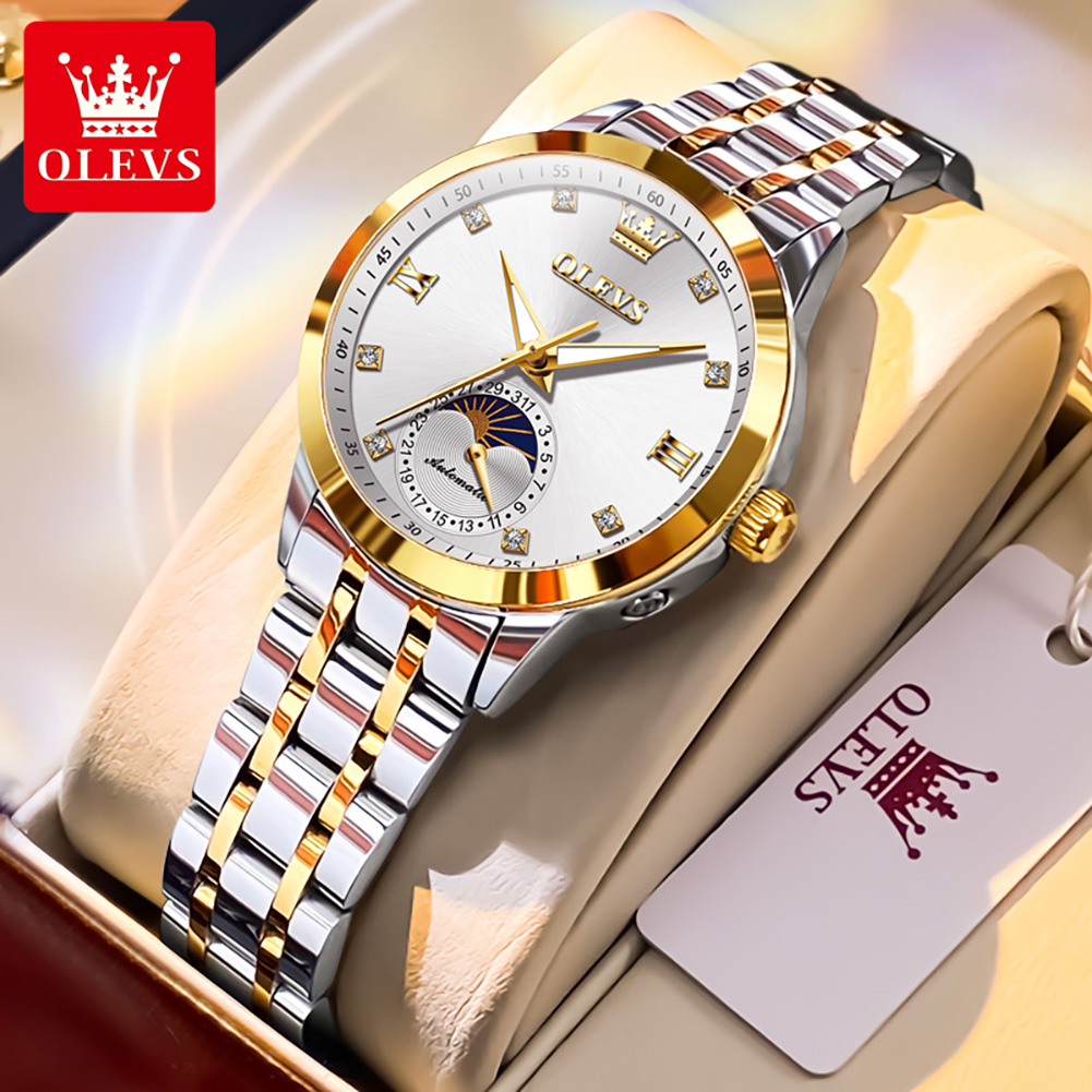 OLEVS 7041 Elegance Moon Phase - مراجعة Luxury Watch Moon Phase وسعره