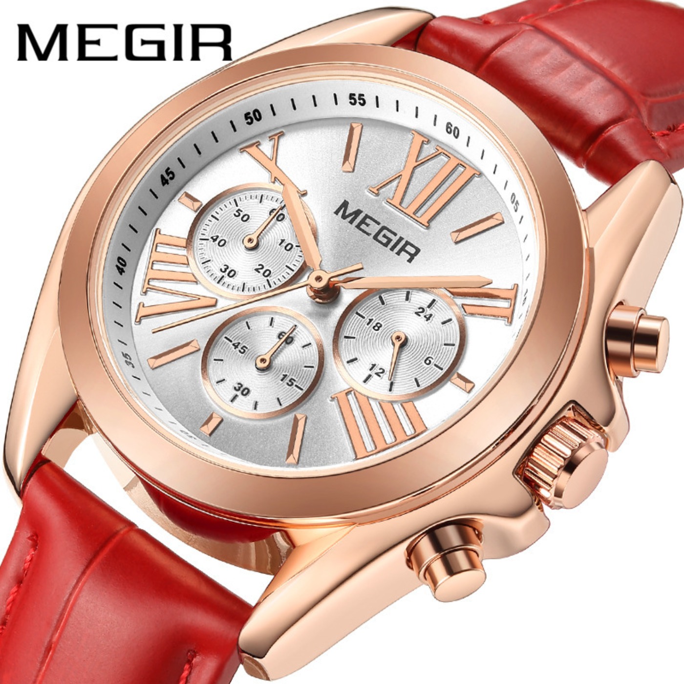 MEGIR New Luxury Leather Watch - مراجعة Luxury Watch Brands وسعره