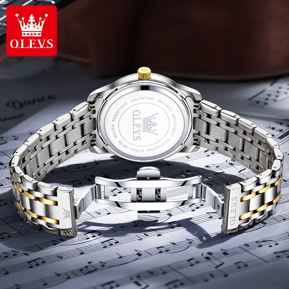 OLEVS Brand Fashion men's watc - مراجعة Luxury Watch Brands وسعره