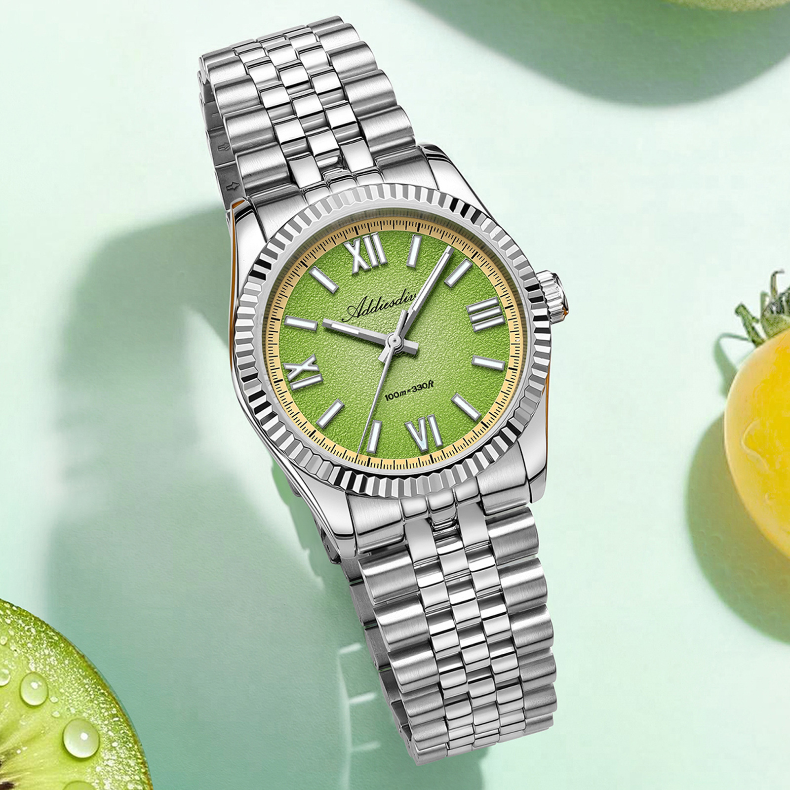 ADDIESDIVE Hight Quality Sapph - مراجعة Luxury Watch And Bracelet وسعره