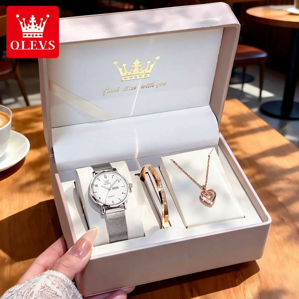 OLEVS 2996 Women Watches Origi - مراجعة Luxury Watch Brands وسعره