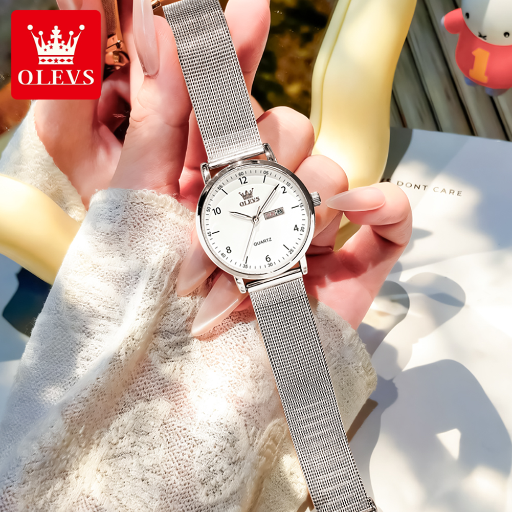 OLEVS 2996 Women Watches Origi - مراجعة Luxury Watch Brands وسعره