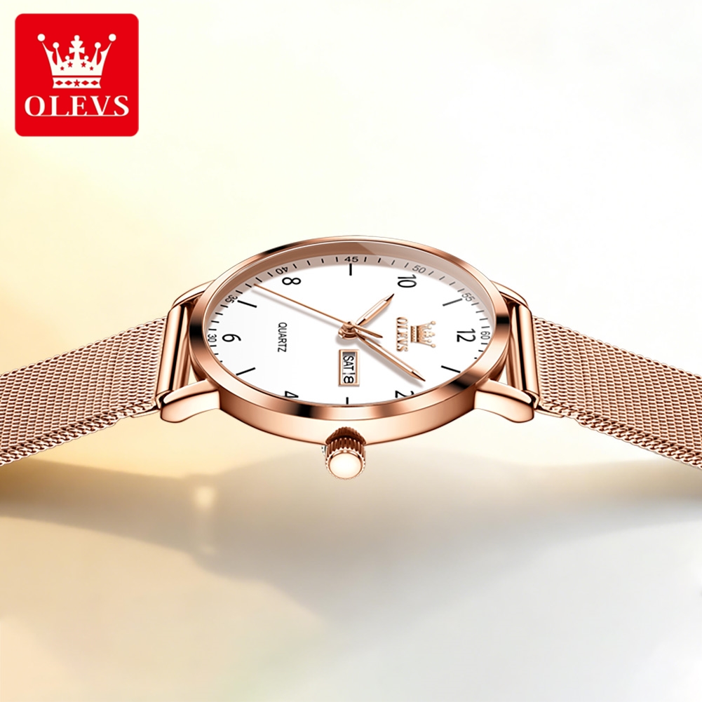 OLEVS 2996 Women Watches Origi - مراجعة Luxury Watch Brands وسعره