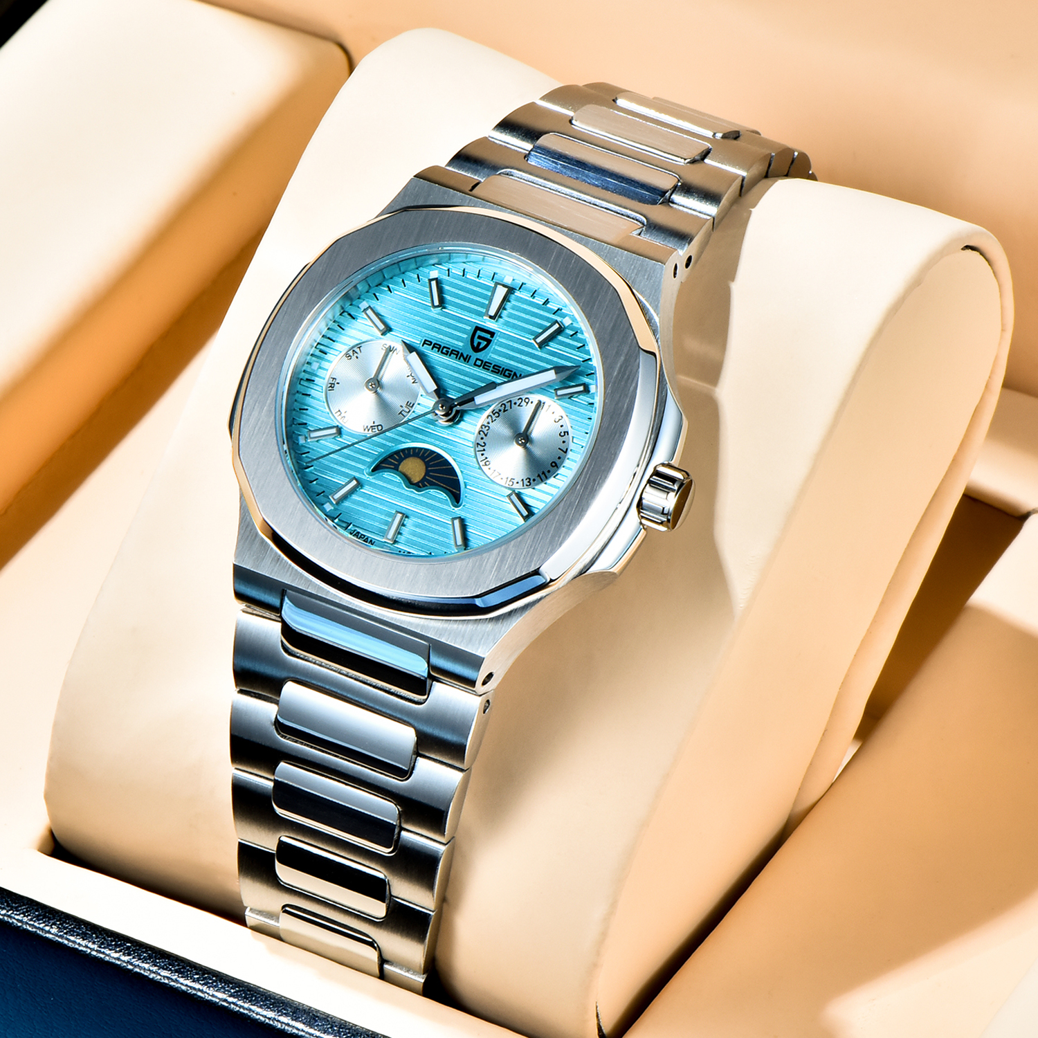 PAGANI DESIGN 2026 Women's Wri - مراجعة Luxury Watch Moon Phase وسعره