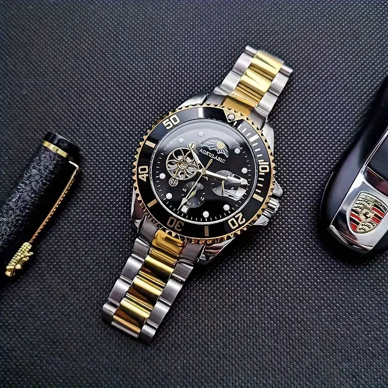 Top Luxury Men's Business Skel - مراجعة Luxury Watch Name Brands وسعره