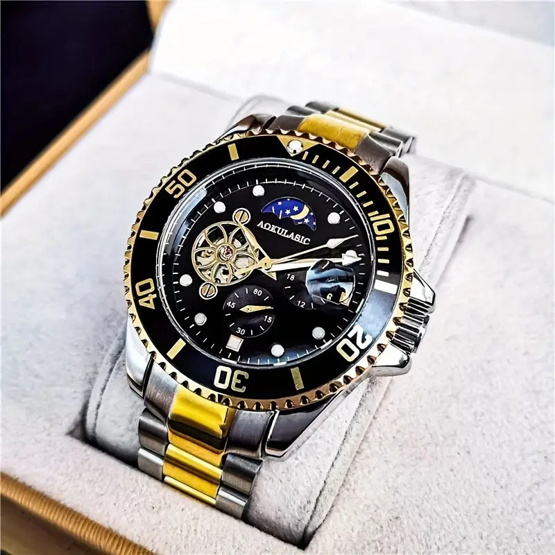 Top Luxury Men's Business Skel - مراجعة Luxury Watch Name Brands وسعره