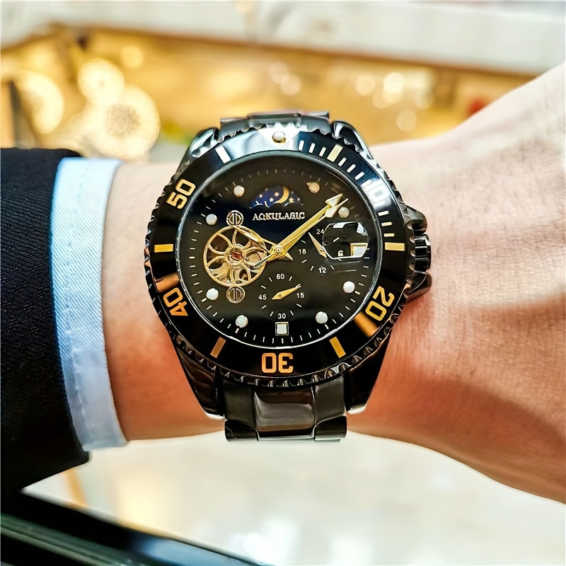 Top Luxury Men's Business Skel - مراجعة Luxury Watch Name Brands وسعره