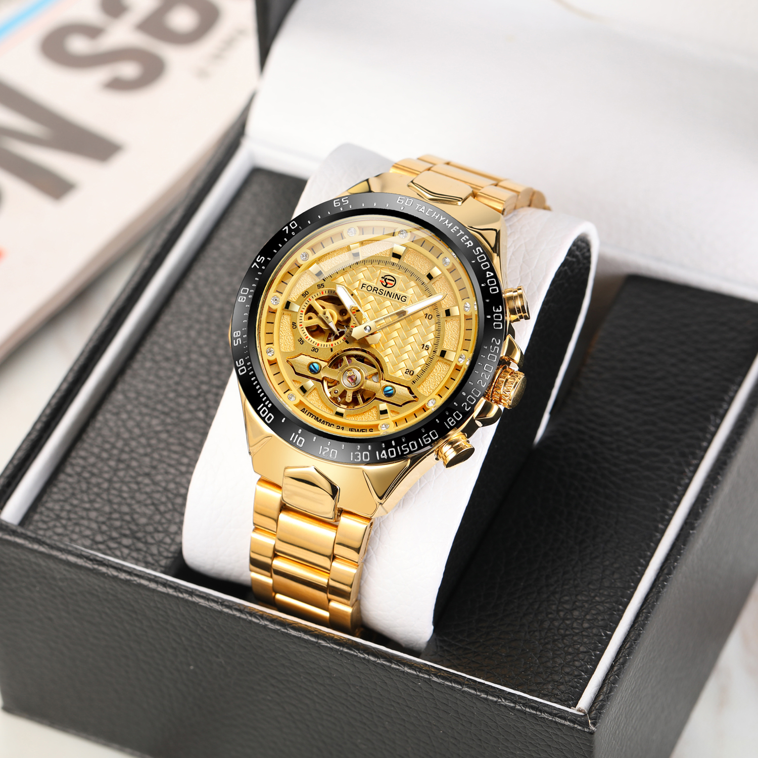 Forsining Diamond Skeleton Out - مراجعة Luxury Watch And Price وسعره