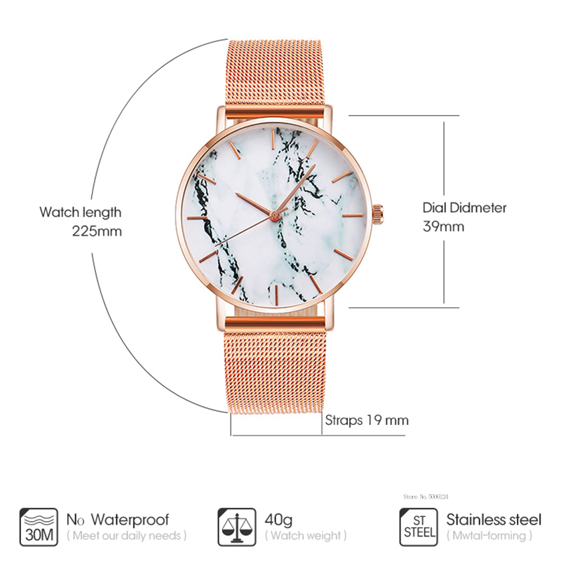 2020 Fashion Popular Marble Wa - مراجعة Luxury Watch And Price وسعره